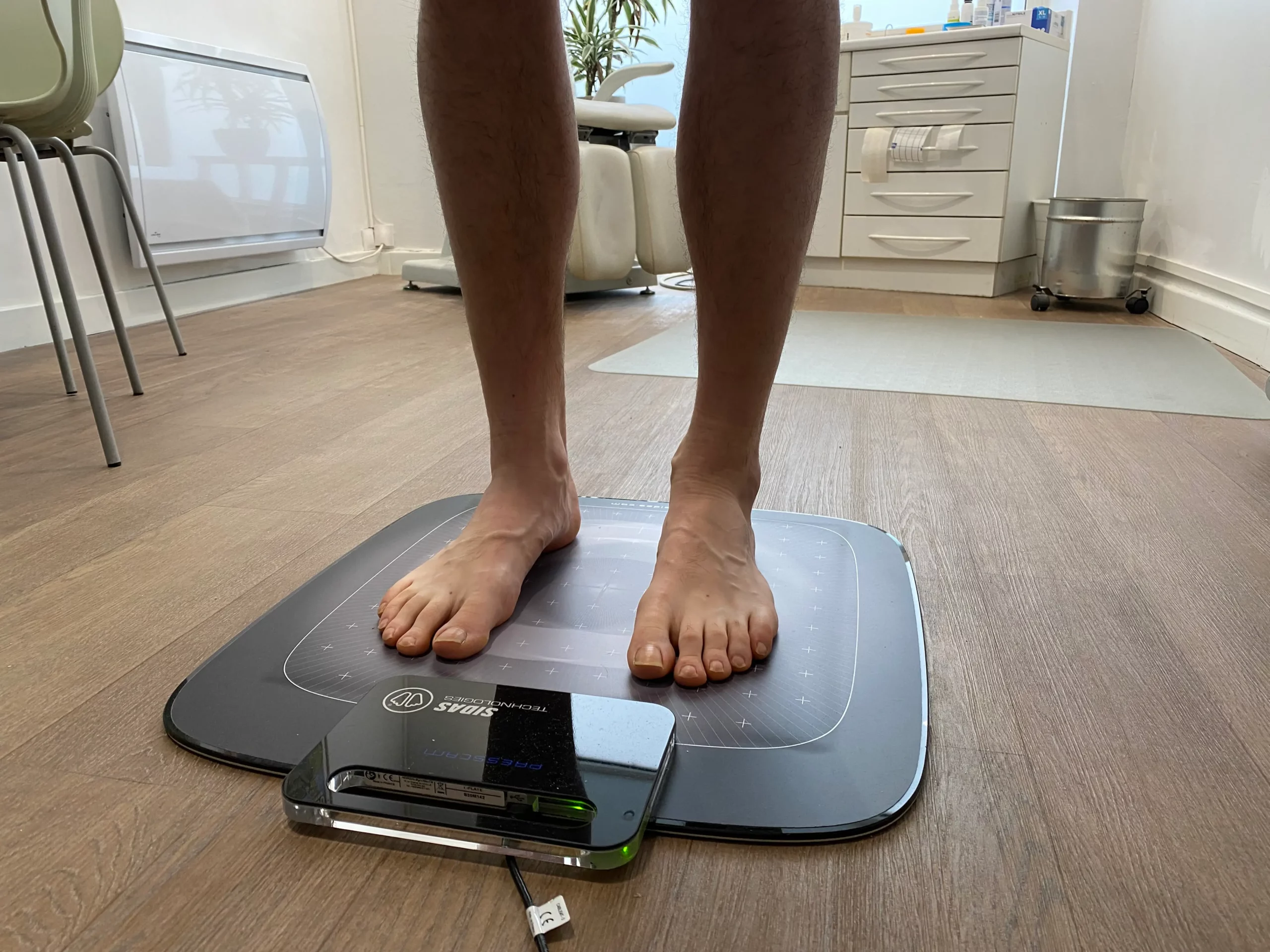 examen podologie debout